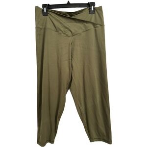 Aerie Crossover Olive 3/4 Crop Hi Rise
